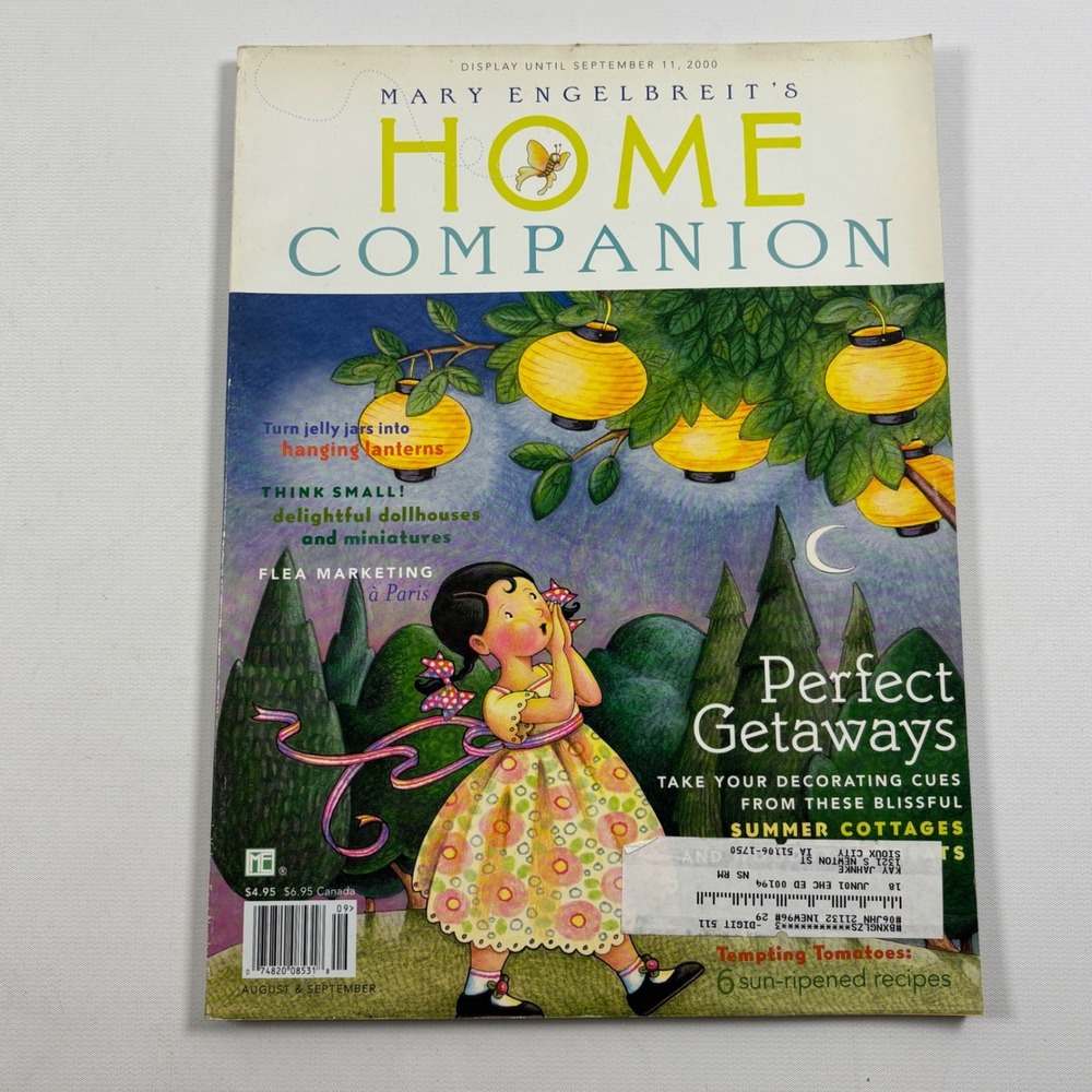 Mary Engelbreit's Home Companion Magazine August September 2000 Issue Paper Doll